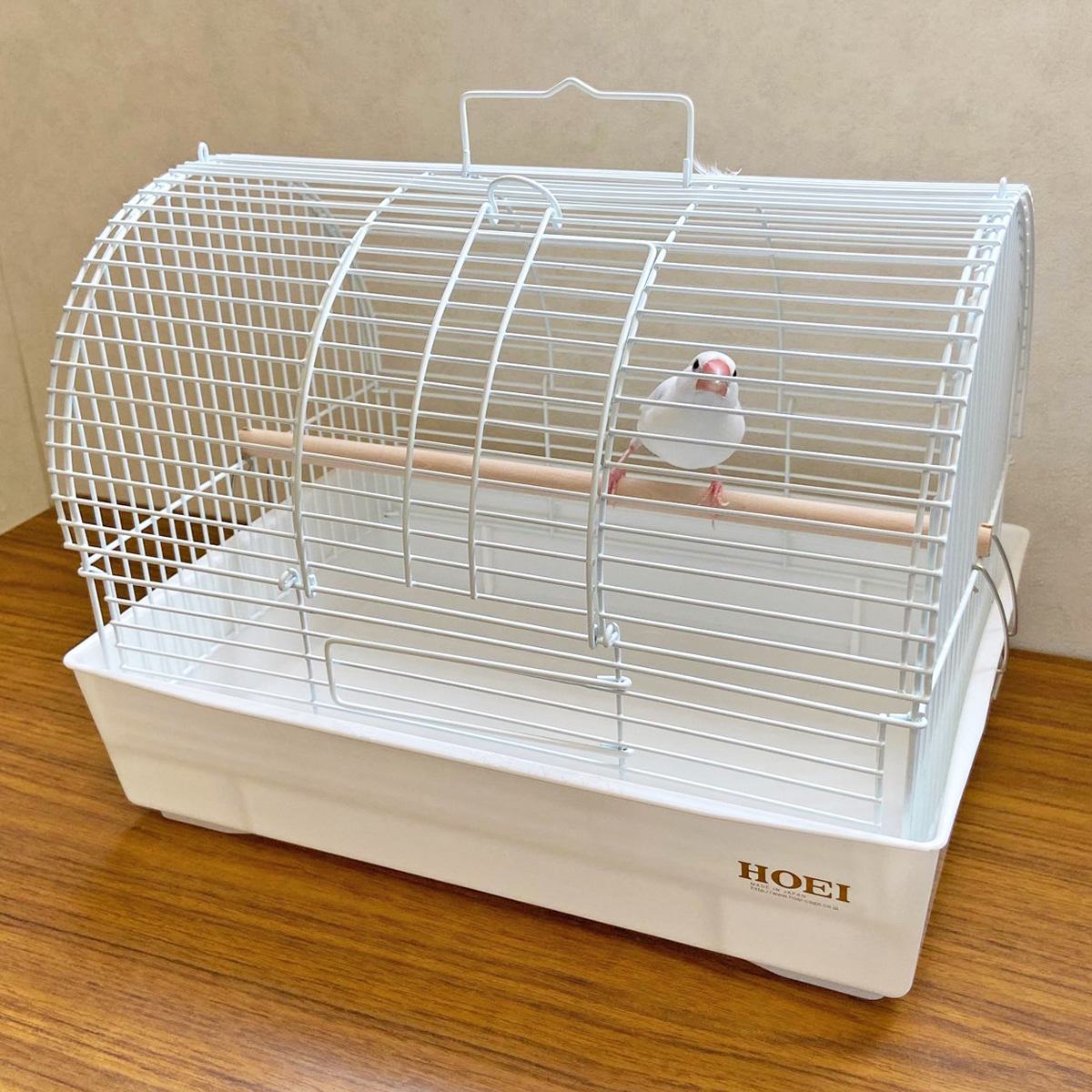 小鳥キャリーミレニアムアーチ　ホワイト | アーチ型キャリー