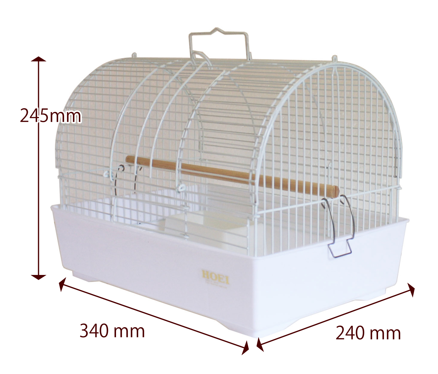 小鳥キャリーミレニアムアーチ　ホワイト | アーチ型キャリー